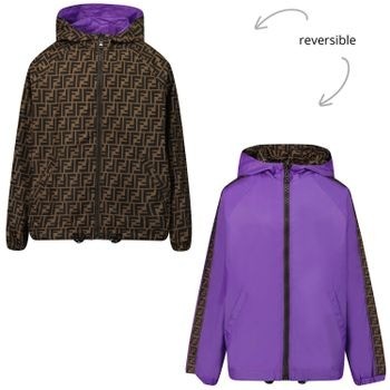 Fendi jas reversible paars f 0